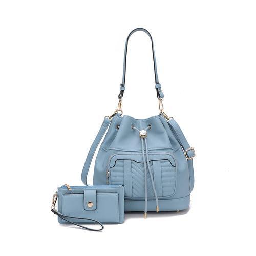 Ryder Vegan Leather Women Shoulder Bag with Wallet - VirtuousWares:Global