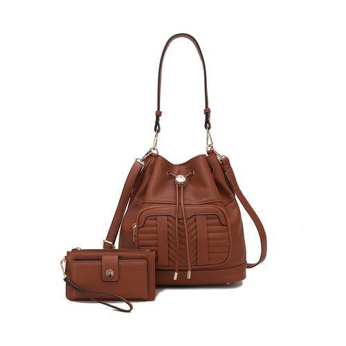Ryder Vegan Leather Women Shoulder Bag with Wallet - VirtuousWares:Global