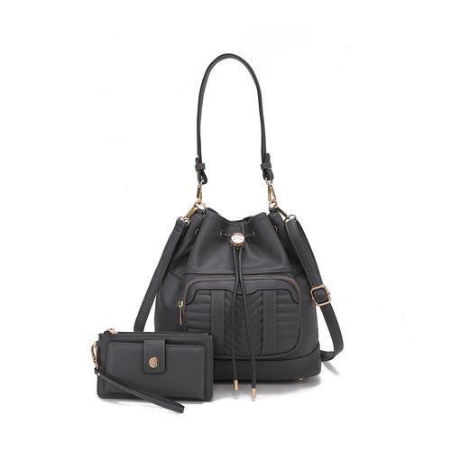 Ryder Vegan Leather Women Shoulder Bag with Wallet - VirtuousWares:Global