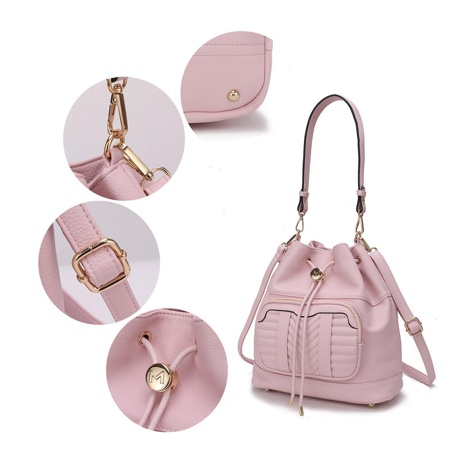 Ryder Vegan Leather Women Shoulder Bag with Wallet - VirtuousWares:Global