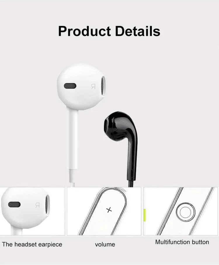 S6 Wireless Earphone Sport Bluetooth Stereo Headset For iPhone - VirtuousWares:Global