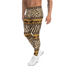 Safari Animals Leggings for Men - VirtuousWares:Global