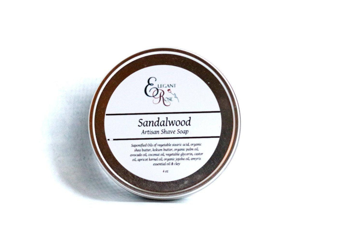 Sandalwood Artisan Shave Soap, Natural Shaving - VirtuousWares:Global