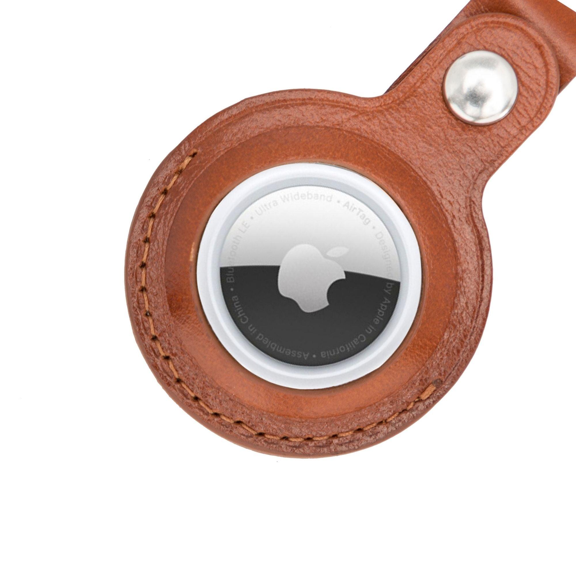 Saratoga Leather AirTag Holder - VirtuousWares:Global