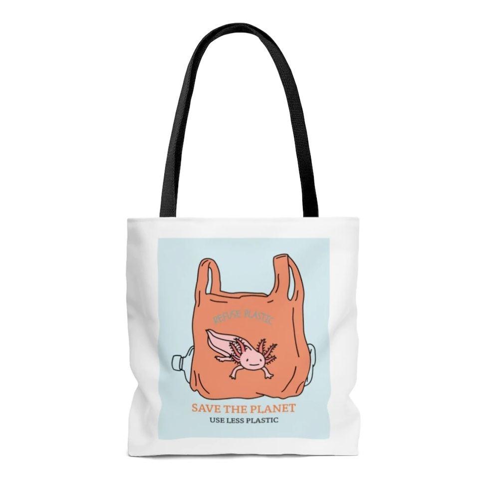 Save Axolotl Edition Shopper Tote Bag Medium - VirtuousWares:Global