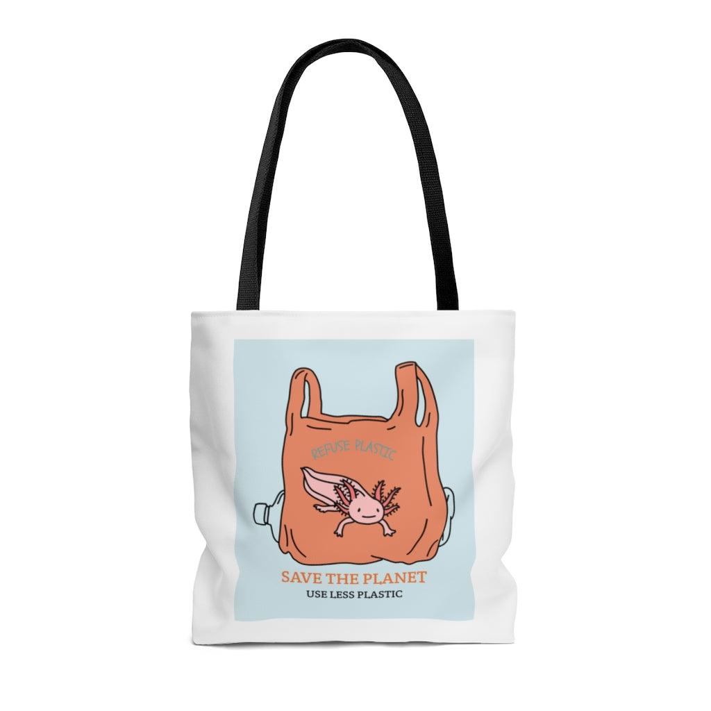 Save Axolotl Edition Shopper Tote Bag Medium - VirtuousWares:Global