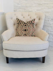 Scarlet Gem Luxury Throw Pillow in Red and Black - VirtuousWares:Global