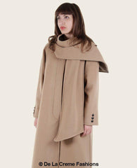 SCARPIA - Wool & Cashmere Overcoat With Scarf Detail - VirtuousWares:Global