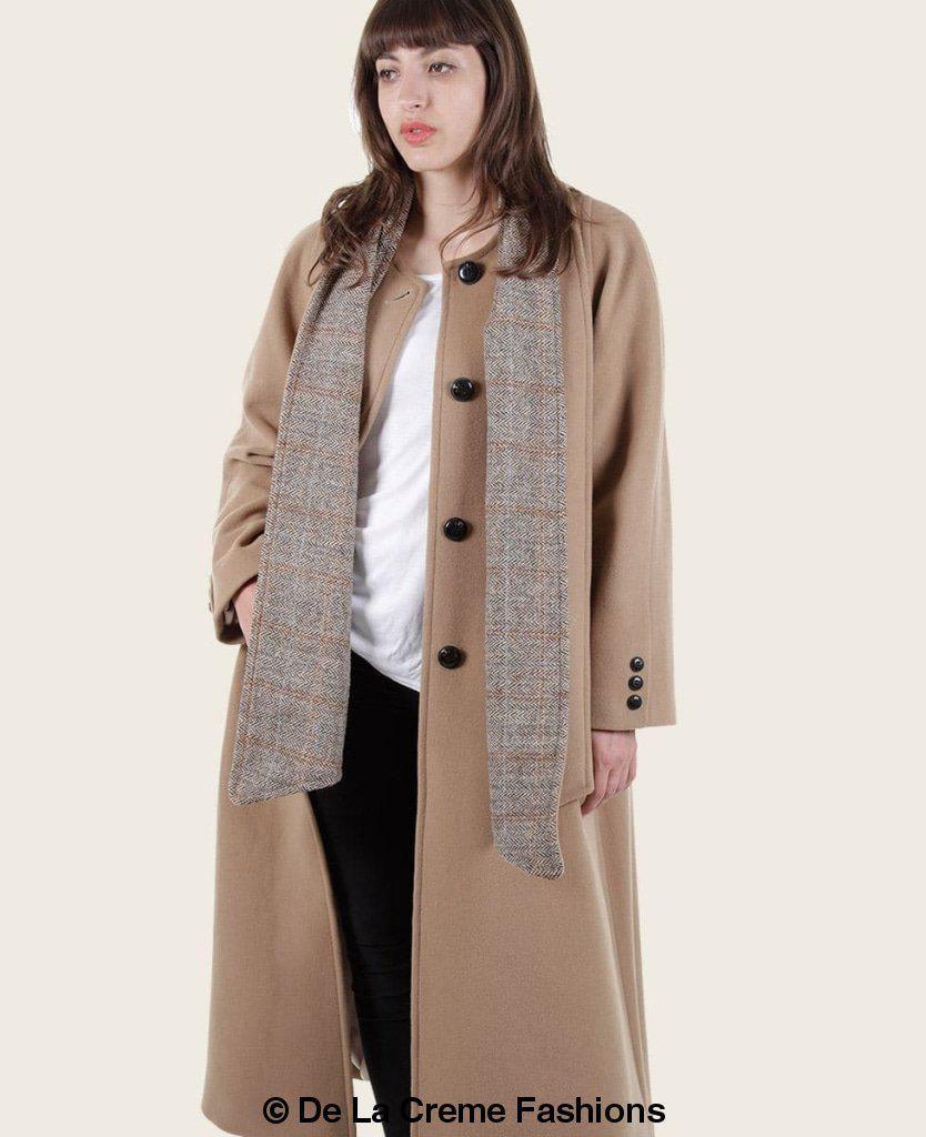 SCARPIA - Wool & Cashmere Overcoat With Scarf Detail - VirtuousWares:Global