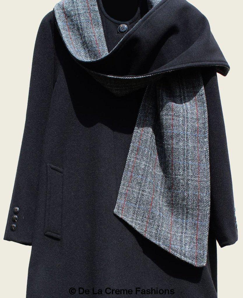 SCARPIA - Wool & Cashmere Overcoat With Scarf Detail - VirtuousWares:Global