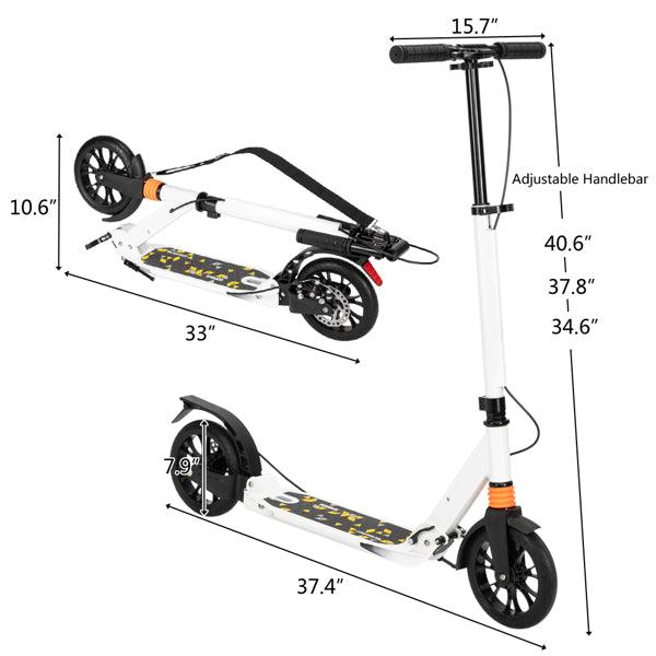 Scooter 3 Height Adjustable Easy Folding Double Shock Absorber - VirtuousWares:Global