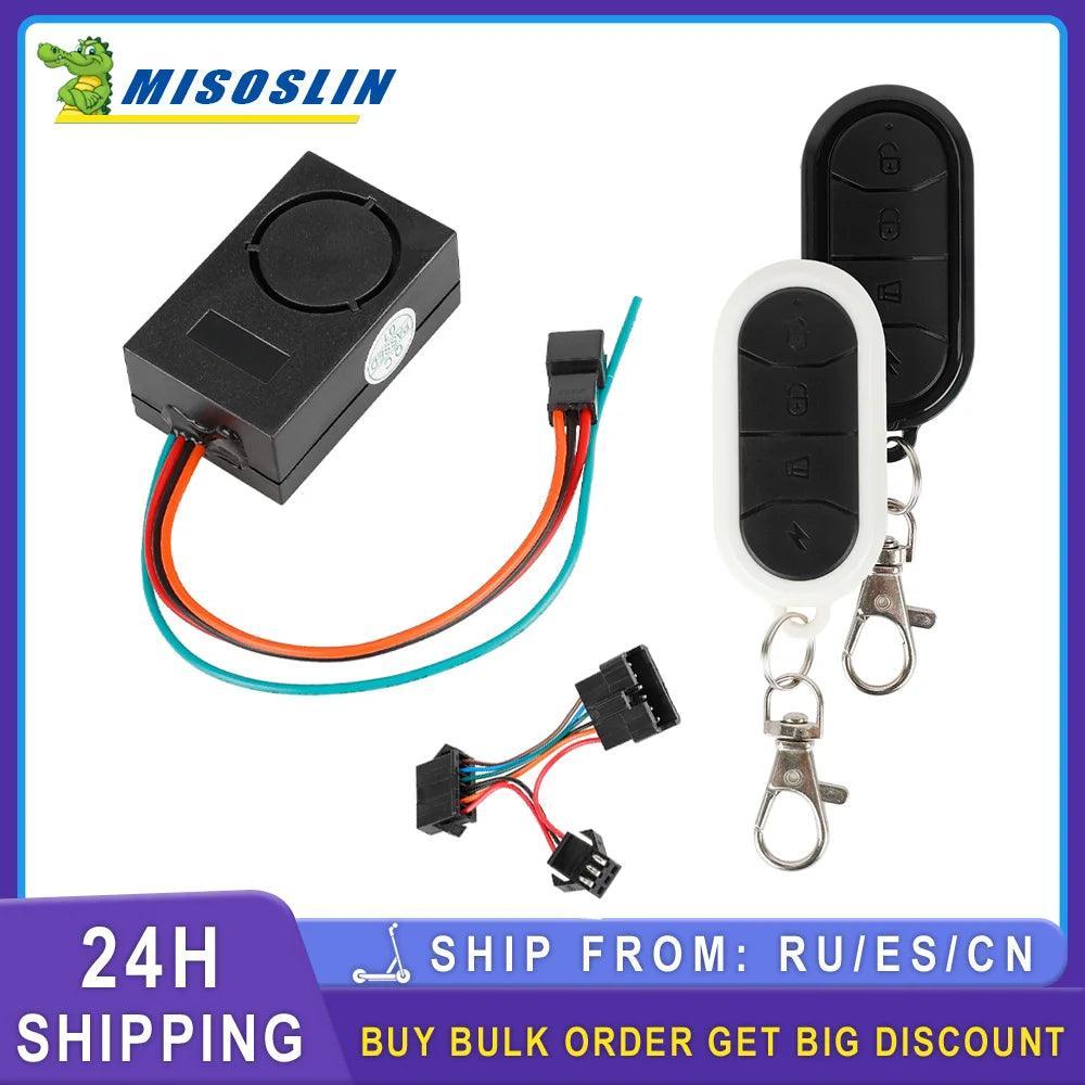 Scooter Security System Remote Control Anti-Theft Alarm Bell For - VirtuousWares:Global