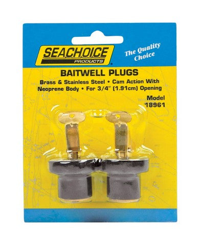 Seachoice 18961 0.75 in. Deck & Baitwell Plugs 2 per Card - VirtuousWares:Global