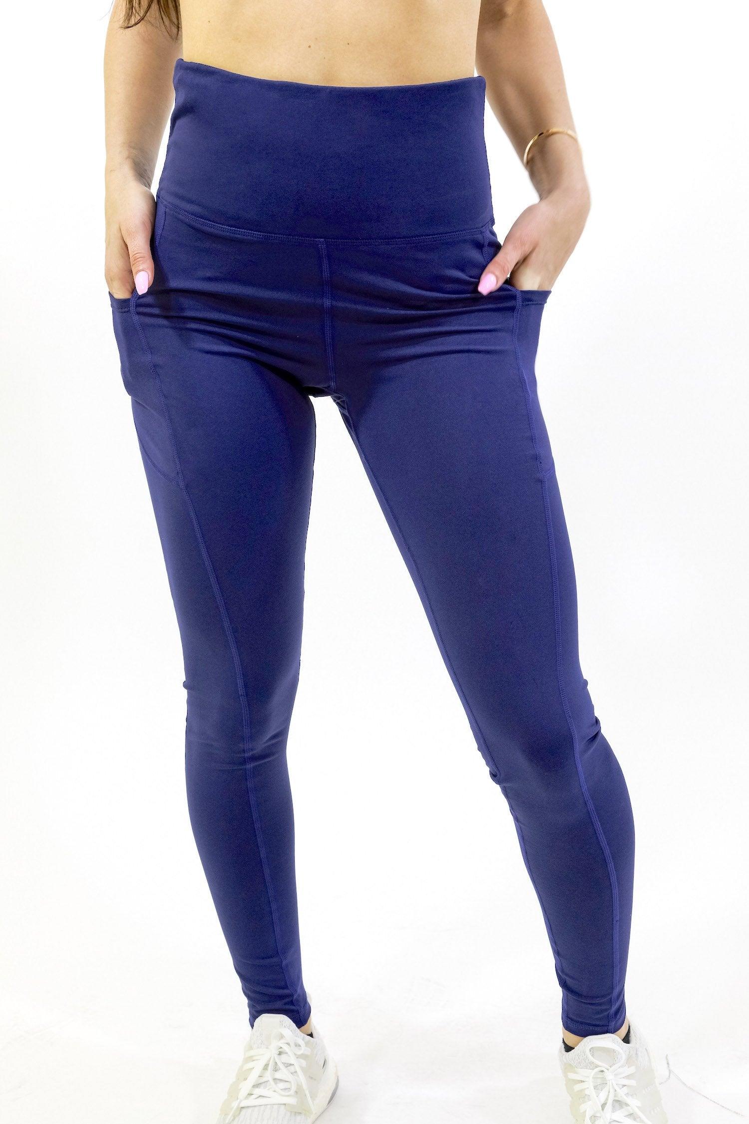 Seajoy Athletic High-Waisted Capri Leggings with Hip Pockets - VirtuousWares:Global