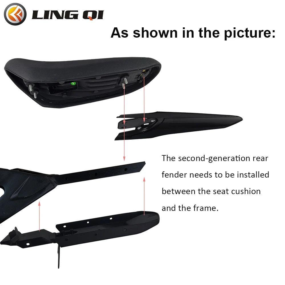 Second-Generation Longer Rear Fender Fit to Sur Ron Light Bee X and S. - VirtuousWares:Global