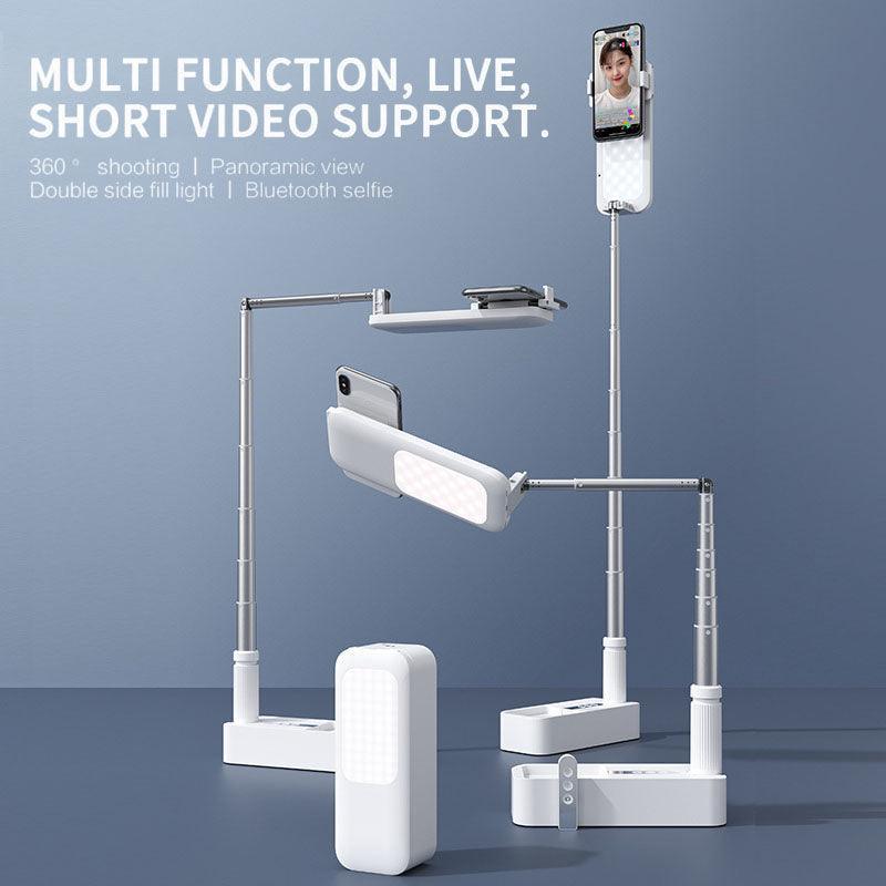 Selfie Portable Mobile Phone Holder With Light - VirtuousWares:Global