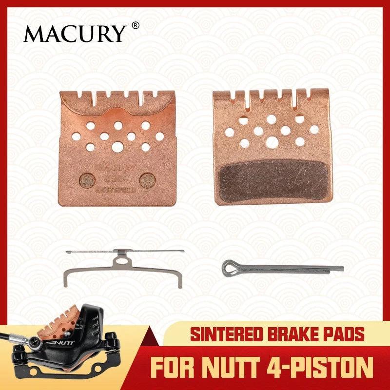 SG04 Sintered Disc Brake Pad for NUTT 4-Piston Hydraulic Disc Brake On - VirtuousWares:Global