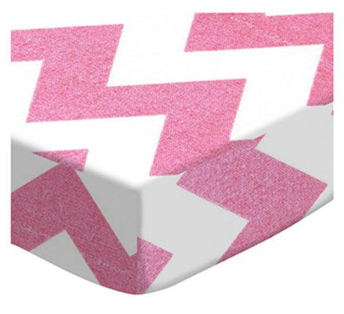 SheetWorld Fitted Bassinet Sheet - 100% Cotton Woven - Sparkly Pink - VirtuousWares:Global