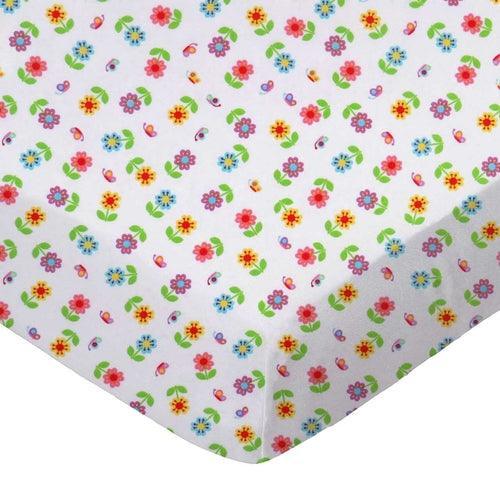 SheetWorld Fitted Cradle Sheet - 100% Cotton Woven - Colorful Roses, - VirtuousWares:Global