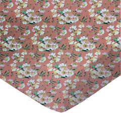 SheetWorld Fitted Cradle Sheet - 100% Cotton Woven - Floral Coral, - VirtuousWares:Global
