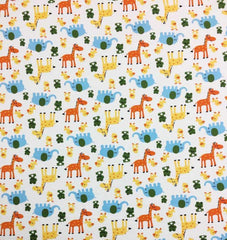 SheetWorld Fitted Crib Sheet - 100% Cotton Jersey - Animal Fun, Made - VirtuousWares:Global
