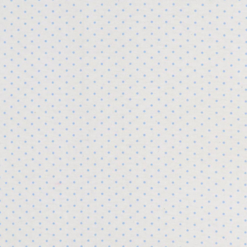 SheetWorld Fitted Crib Sheet - 100% Cotton Jersey - Blue Pindot, Made - VirtuousWares:Global