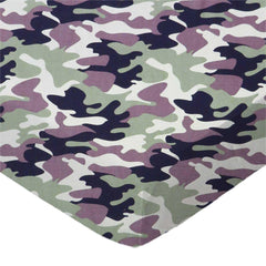 SheetWorld Fitted Crib Sheet Set - 100% Cotton Woven - Camo, Made In - VirtuousWares:Global