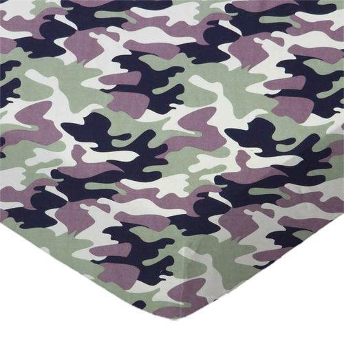 SheetWorld Fitted Crib Sheet Set - 100% Cotton Woven - Camo, Made In - VirtuousWares:Global