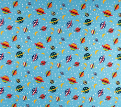 SheetWorld Fitted Crib Sheet Set - 100% Cotton Woven - Planets Blue, - VirtuousWares:Global