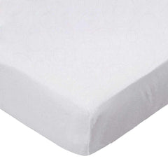 SheetWorld Fitted Portable Mini Crib Sheet - 100% Cotton Woven - White - VirtuousWares:Global