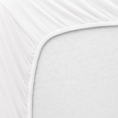 SheetWorld Fitted Round Crib Sheet - 100% Cotton Jersey - Solid White, - VirtuousWares:Global