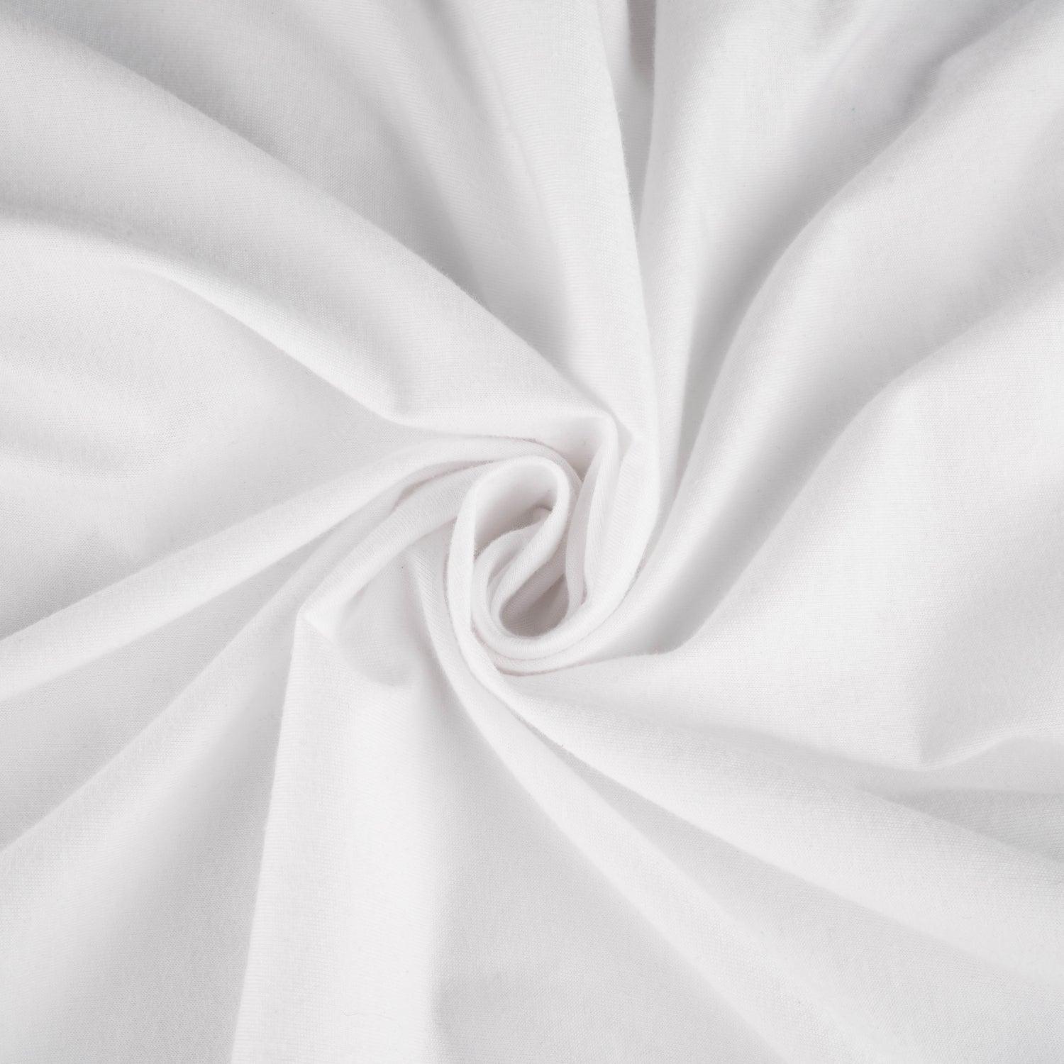 SheetWorld Fitted Round Crib Sheet - 100% Cotton Jersey - Solid White, - VirtuousWares:Global