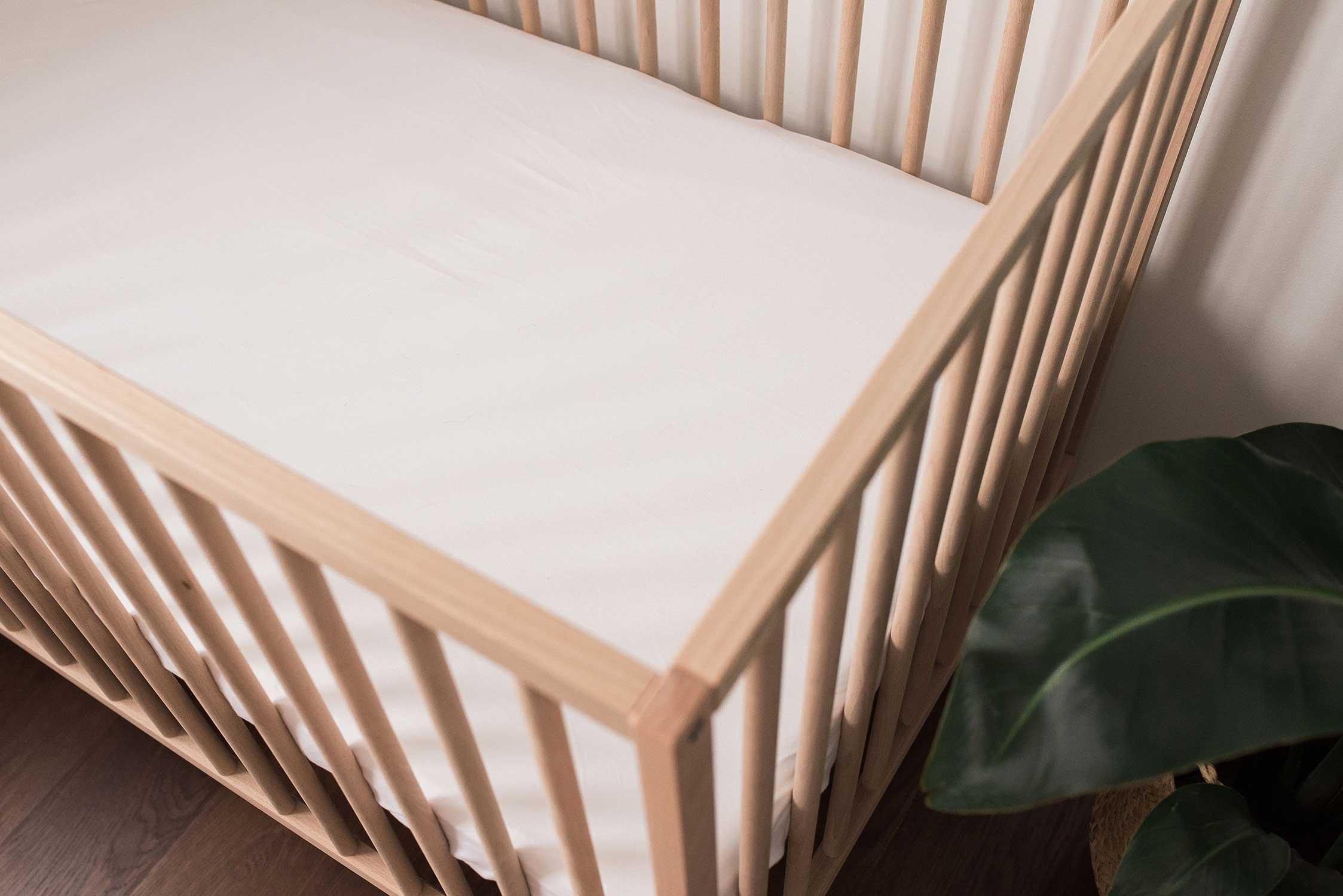 SheetWorld Fitted Round Crib Sheet - 100% Cotton Jersey - Solid White, - VirtuousWares:Global