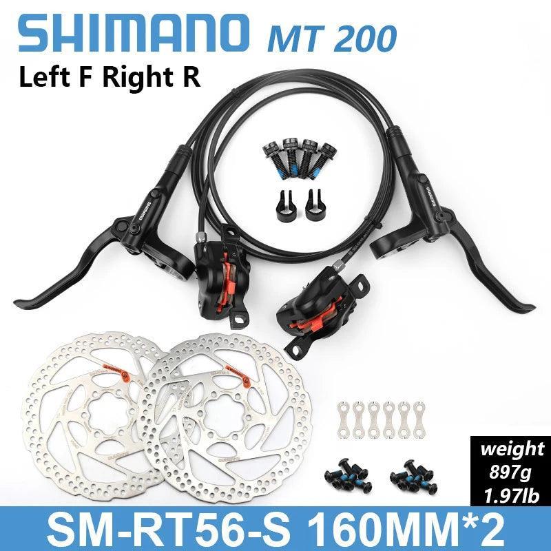 Shimano BR BL MT200 Bicycle Hydraulic Brake 800/1350/1450mm MTB Hydraulic Disc Brake Mountain Bike Upgrade MT315 Bike Parts - VirtuousWares:Global