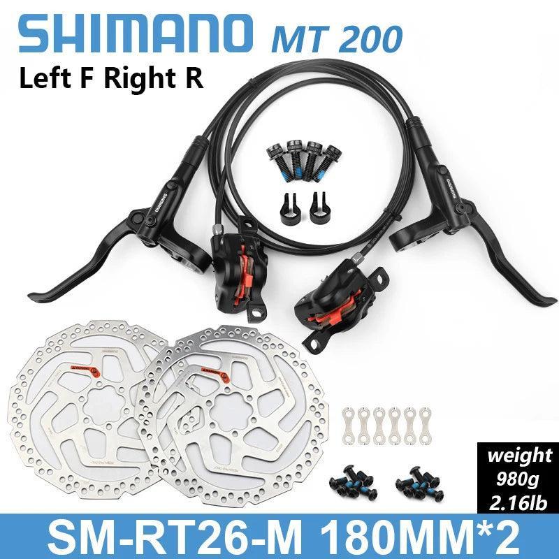 Shimano BR BL MT200 Bicycle Hydraulic Brake 800/1350/1450mm MTB Hydraulic Disc Brake Mountain Bike Upgrade MT315 Bike Parts - VirtuousWares:Global