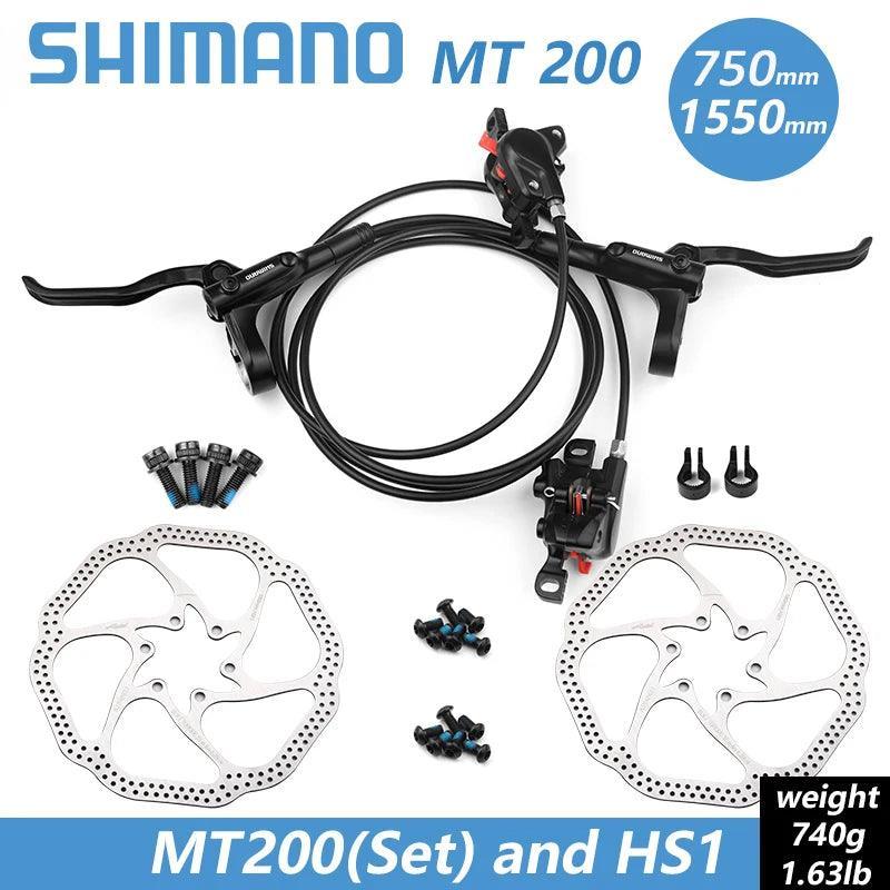 Shimano BR BL MT200 Bicycle Hydraulic Brake 800/1350/1450mm MTB Hydraulic Disc Brake Mountain Bike Upgrade MT315 Bike Parts - VirtuousWares:Global