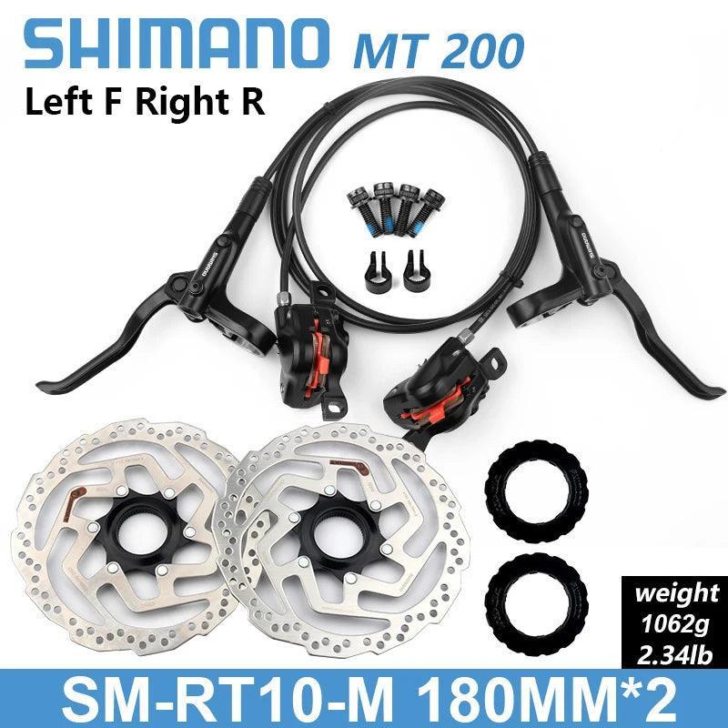 Shimano BR BL MT200 Bicycle Hydraulic Brake 800/1350/1450mm MTB Hydraulic Disc Brake Mountain Bike Upgrade MT315 Bike Parts - VirtuousWares:Global
