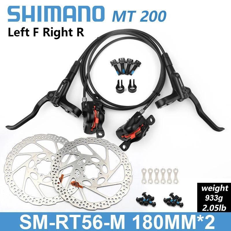 Shimano BR BL MT200 Bicycle Hydraulic Brake 800/1350/1450mm MTB Hydraulic Disc Brake Mountain Bike Upgrade MT315 Bike Parts - VirtuousWares:Global