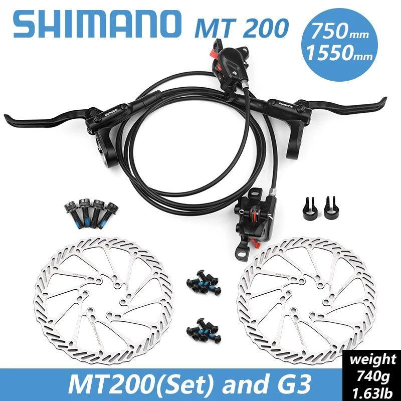 Shimano BR BL MT200 Bicycle Hydraulic Brake 800/1350/1450mm MTB Hydraulic Disc Brake Mountain Bike Upgrade MT315 Bike Parts - VirtuousWares:Global