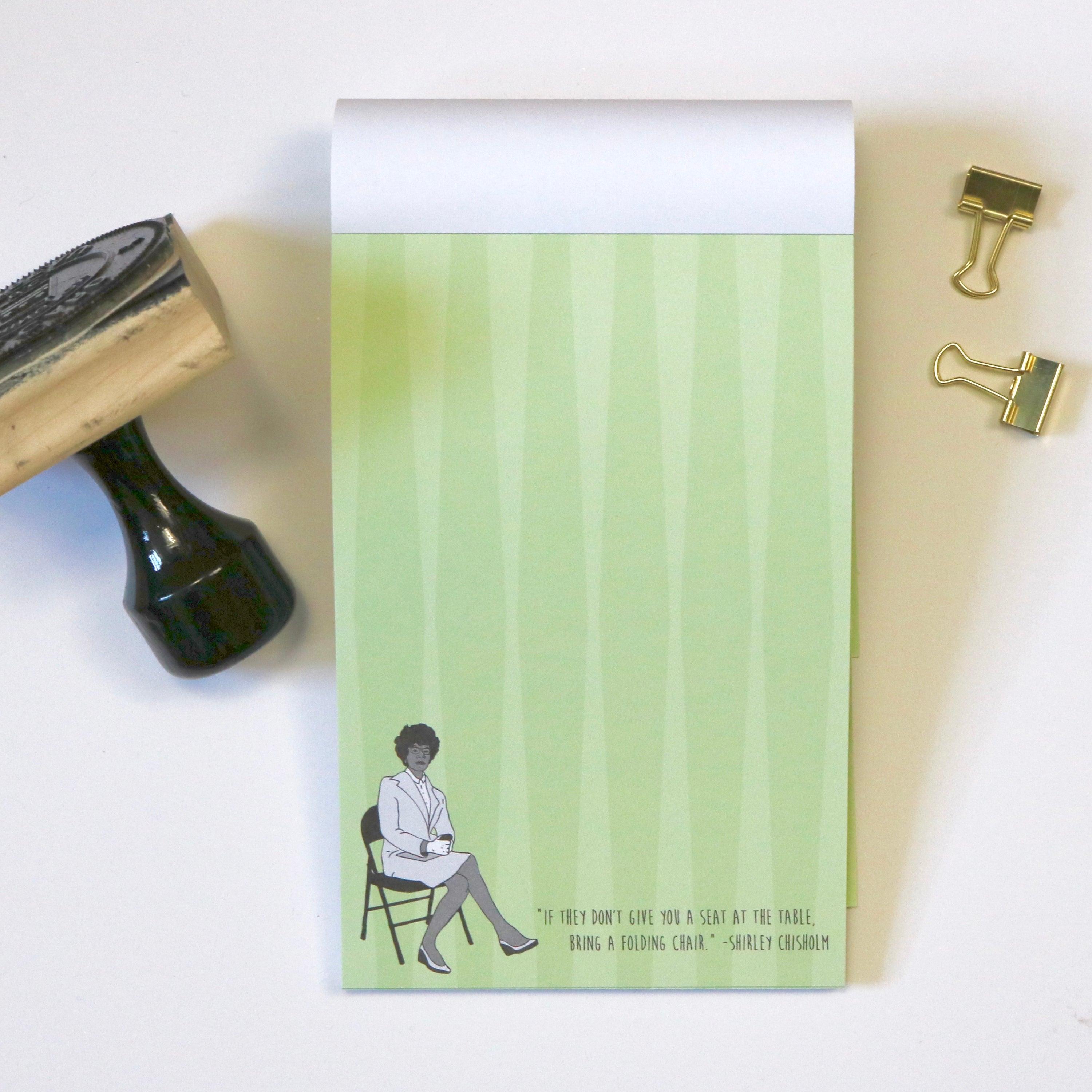 Shirley Chisholm Notepad - VirtuousWares:Global
