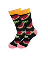 Sick Socks – Watermelon – Favorite Foods Casual Dress Socks - VirtuousWares:Global
