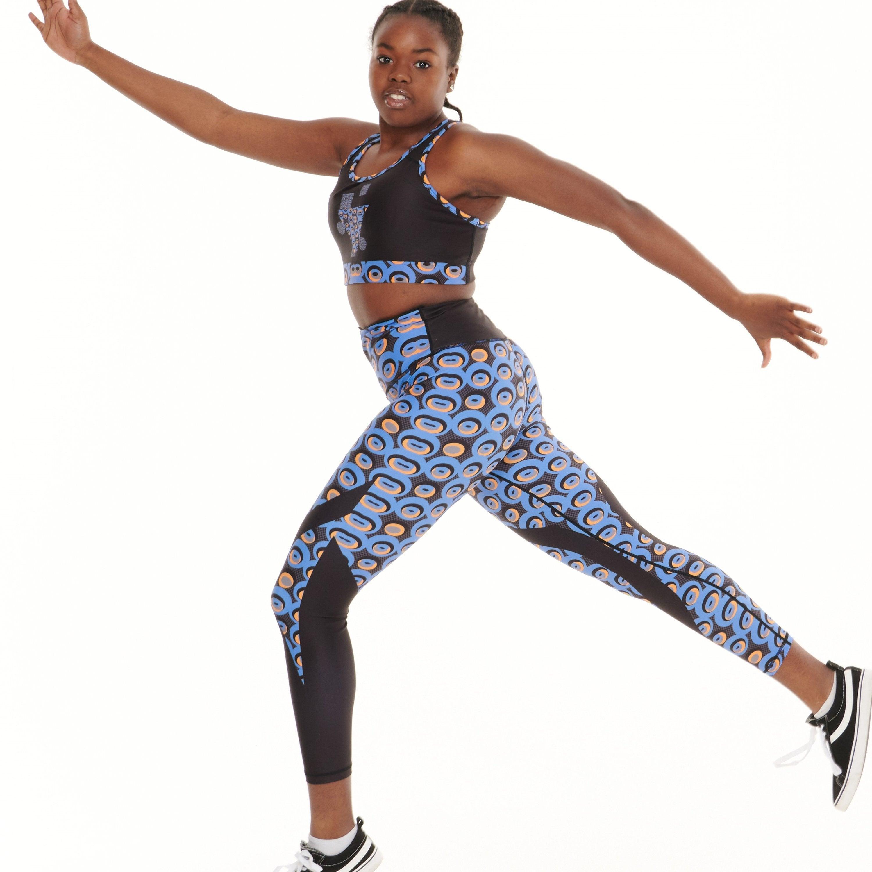 Siefay On Blue Vibrant Leggings - VirtuousWares:Global