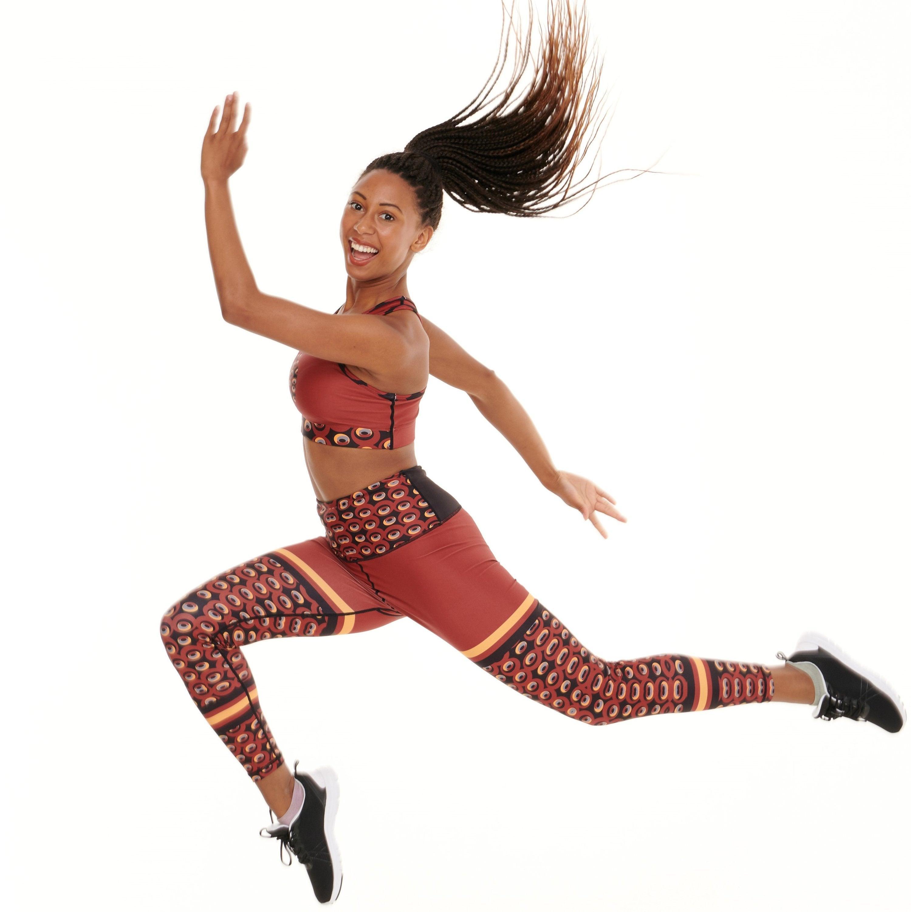 Siefay On Iron Red Funky Leggings - VirtuousWares:Global