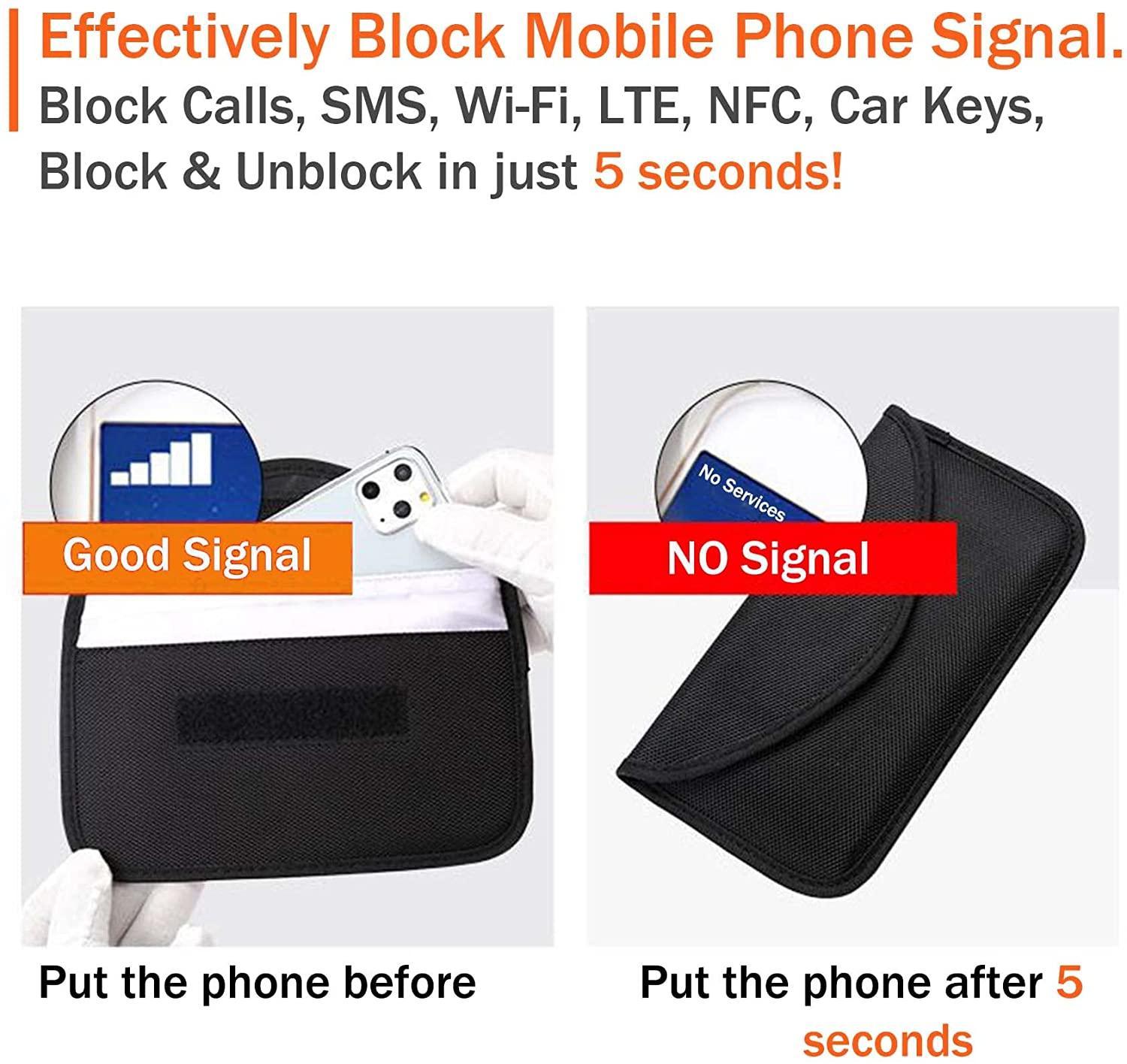 Signal Blocking Bag GPS Rfid Faraday Bag Shield Privacy Protection - VirtuousWares:Global