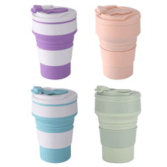 Silicone Folding Camping Cup Collapsible Coffee Cup Travel Mug - VirtuousWares:Global