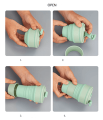 Silicone Folding Camping Cup Collapsible Coffee Cup Travel Mug - VirtuousWares:Global