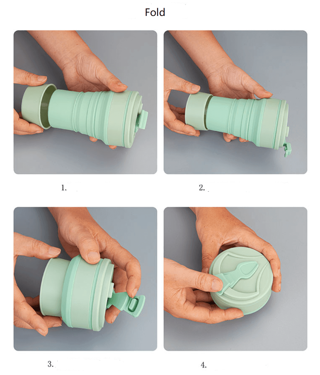 Silicone Folding Camping Cup Collapsible Coffee Cup Travel Mug - VirtuousWares:Global