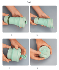 Silicone Folding Camping Cup Collapsible Coffee Cup Travel Mug - VirtuousWares:Global