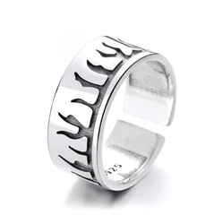 SILVER FLAME RING S925Silver - VirtuousWares:Global