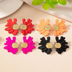 Simple Colorful Flower Stud Earrings - Sexikinis Swim - VirtuousWares:Global
